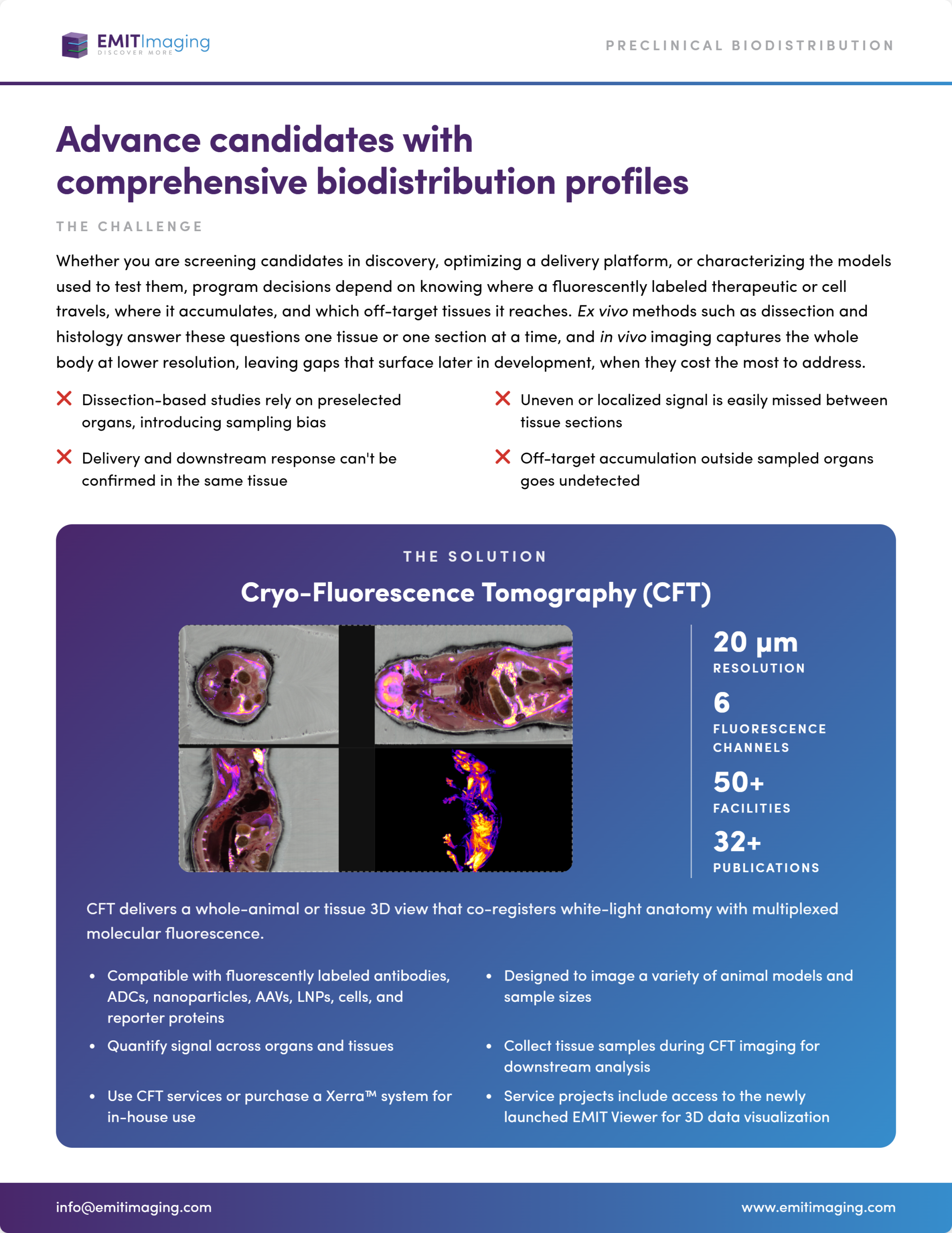 EMIT Imaging CFT brochure cover